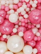 Кондитерская посыпка с мягким центром «Жемчуг»: розовая белая, 20 г - Фото 2