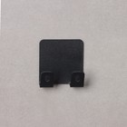 Крючок двойной настенный самоклеящийся «Лофт», 55×50×35 мм, цвет черный - фото 24736266