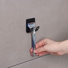 Крючок двойной настенный самоклеящийся «Лофт», 55×50×35 мм, цвет черный - фото 24736270