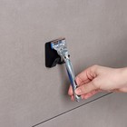 Крючок двойной настенный самоклеящийся «Лофт», 55×50×35 мм, цвет черный - фото 24736271