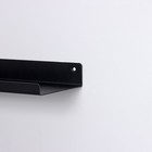 Набор полок с крючками ЛОФТ, 2 полки: 350×100×35 мм, 350×100×80 мм, цвет черный - Фото 6