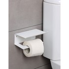 Держатель для туалетной бумаги ЛОФТ, 160×110×85 мм, цвет белый - фото 8795128