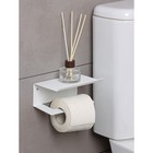 Держатель для туалетной бумаги ЛОФТ, 160×110×85 мм, цвет белый - фото 8795130