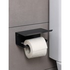 Держатель для туалетной бумаги ЛОФТ, 160×110×85 мм, цвет черный - Фото 2
