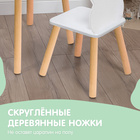 Набор детский «Белые ушки», стол + стул - Фото 2