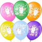 Воздушные шары латексные 12" «Буба», 25 шт., МИКС - Фото 1