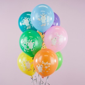 Воздушные шары латексные 12" «Буба», 25 шт., МИКС
