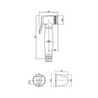 Набор для гигиенического душа Lemark LM8087B, лейка, шланг, держатель, латунь - Фото 2