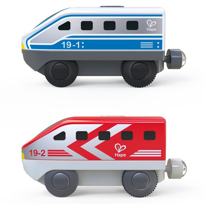 Локомотив Hape «Мой поезд», на батарейках, разноцветный - фото 1907735546