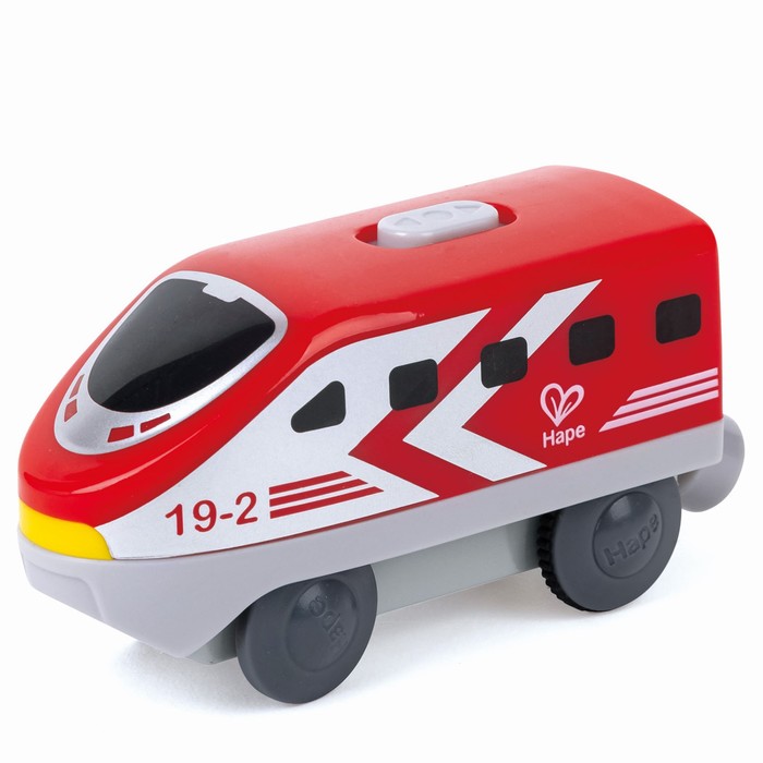Локомотив Hape «Мой поезд», на батарейках, цвет красный - фото 1907735555