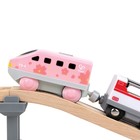 Локомотив Hape «Мой поезд», на батарейках, цвет розовый - Фото 4