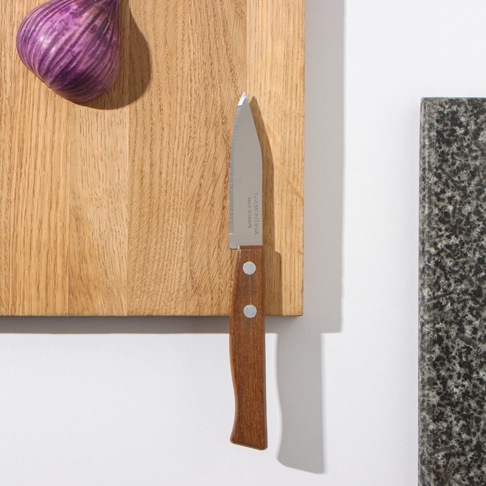 Нож кухонный TRAMONTINA Tradicional, для овощей, с микрозубцами, лезвие 7,5 см, цена за 2 шт - Фото 1