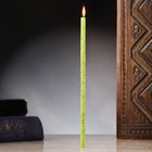 Свеча магическая восковая "Увеличение финансов", с мятой, 16х0,6 см, зеленый - фото 9057636