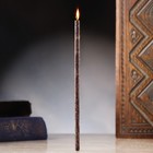 Свеча магическая восковая "Изгнание нечисти и негатива", с базиликом, 16х0,6 см, черный - фото 320445578