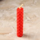 Набор свечей из вощины "Любовь и сила" , 3 шт, 8х1,7 см, 45 мин, красный - фото 9057661