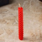 Свеча из вощины "Любовь и сила" , 13х1,7 см, 1 ч, красный - фото 24589055