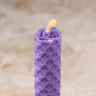 Набор свечей из вощины "Интуиция и понимание сути" , 3 шт, 8х1,7 см, 45 мин, фиолетовый - Фото 3