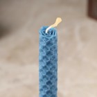 Свеча из вощины "Спокойствие и достижение целей" , 13х1,7 см, 1 ч, синий - фото 9027584