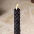 Свеча из вощины "Перерождение и новое начало" , 13х1,7 см, 1 ч, черный - фото 9027587