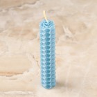 Набор свечей из вощины "Спокойствие и внутренняя гармония", 3 шт, 8х1,7 см, 45 мин, голубой - фото 9027589