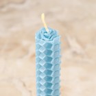 Набор свечей из вощины "Спокойствие и внутренняя гармония", 3 шт, 8х1,7 см, 45 мин, голубой - фото 9027590