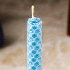 Свеча из вощины "Спокойствие и внутренняя гармония" , 13х1,7 см, 1 ч, голубой - Фото 3