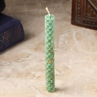 Свеча из вощины с мятой "Для увеличения дохода" , 13х1,7 см, 1 ч, зеленый - фото 9027598