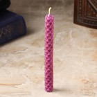 Свеча из вощины с гвоздикой «Наполнение жизненной энергии», 13×1.7 см, 1 ч, фиолетовый - фото 46196948