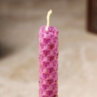 Свеча из вощины с гвоздикой «Наполнение жизненной энергии», 13×1.7 см, 1 ч, фиолетовый - фото 46196949