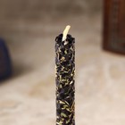 Свеча из вощины с чабрецом "Восстановление энергетики человека" , 13х1,7 см, 1 ч, черный - фото 9286447