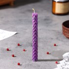 Свеча из вощины "От страха и стресса" с лавандой, 13х1,7 см, фиолетовый - Фото 2