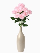 Цветы искусственные "Роза Гран При" 8х56 см, розовый - фото 809136289