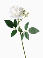 Цветы искусственные "Роза венесуэльская" 8х56 см, белый - фото 809136295