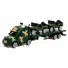 Грузовик инерционный «Военный автовоз», в пакете - фото 24509436