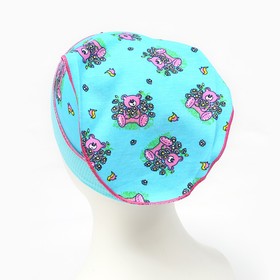 

Косынка для девочки, цвет голубой/медведи, рост 56-62 см
