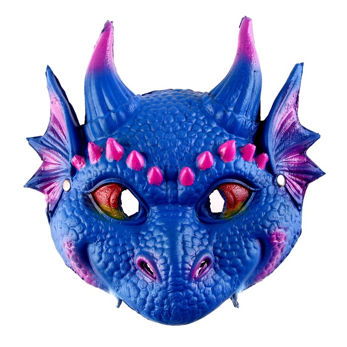 Маска «Дракон», цвет синий - Фото 1