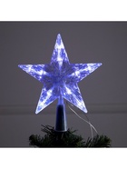 Светодиодная верхушка на ёлку «Звезда белая», 16 см, 10 LED, от батареек ААх2, фиксинг, свечение белое - Фото 4