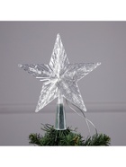 Светодиодная верхушка на ёлку «Звезда белая», 16 см, 10 LED, от батареек ААх2, фиксинг, свечение белое - Фото 5