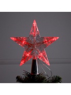 Светодиодная верхушка на ёлку «Звезда белая», 16 см, 10 LED, от батареек ААх2, фиксинг, свечение красное - Фото 4