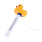 Термометр для бассейна, плавающий, уточка, жёлтый - Фото 2