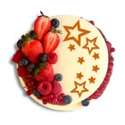 Украшение для торта «Звёзды остроконечные», цвет золото - фото 319526726