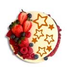 Украшение для торта «Звёзды закругленные», цвет золото - фото 319526729