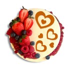 Украшение для торта «Сердечки классические», цвет золото - фото 319526732