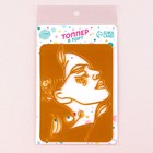 Топпер для торта «Девушка с цветами», золотой - Фото 3