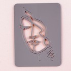 Топпер для торта «Девушка с кудрями», золотой - Фото 2