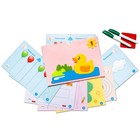 Набор карточек для рисования двумя руками «Утёнок», уровень 1 - фото 721086