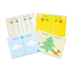 Набор карточек для рисования двумя руками «Утёнок», уровень 1 - фото 25445875