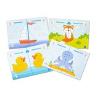 Набор карточек для рисования двумя руками «Зайки», уровни 1,2,3 - фото 24551225