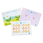 Набор карточек для рисования двумя руками «Зайки», уровни 1,2,3 - фото 24551228