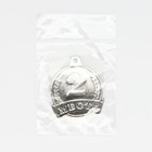 Медаль призовая 054, d= 4,5 см. 2 место. Цвет серебро. Без ленты - фото 25394790